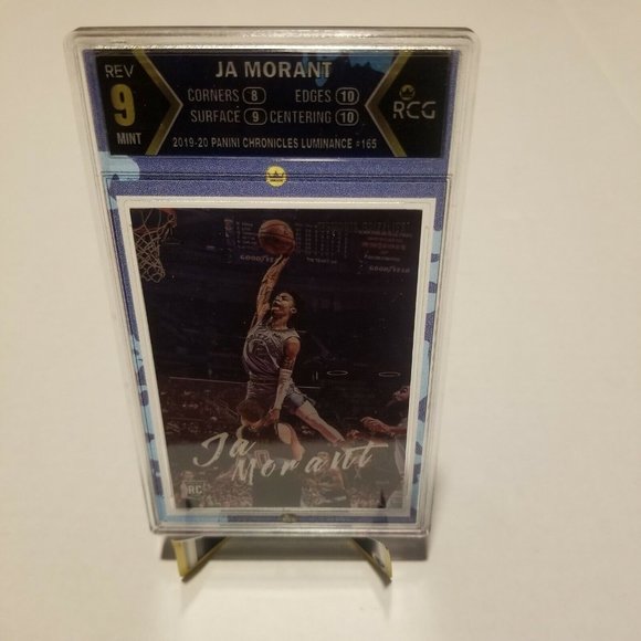 2019-20 Panini #165 Ja Morant THE DUNK Rookie Card RCG 9 Grizzlies